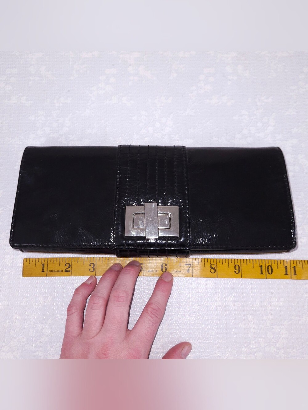 KOOBA Penelope Clutch Patent Leather Convertible Shoulder Bag - Picture 6 of 7